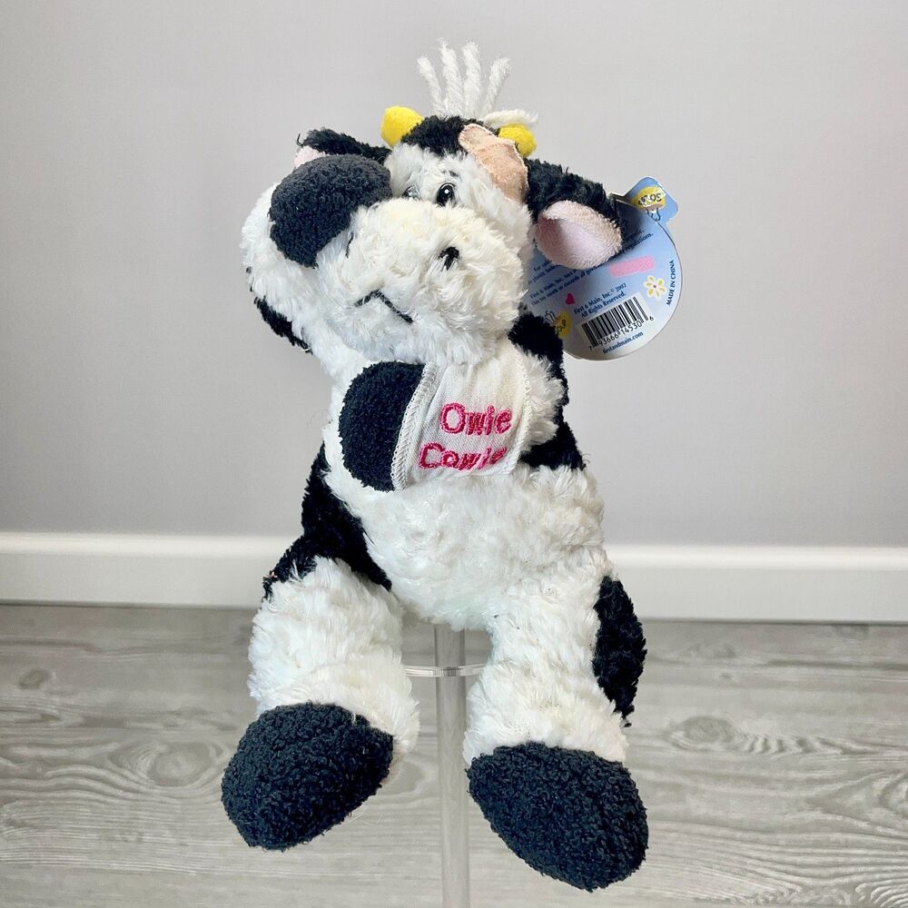 First & Main Carrie the Cow Owie Cowie Plush Get Well Soon Stuffed Animal NEW